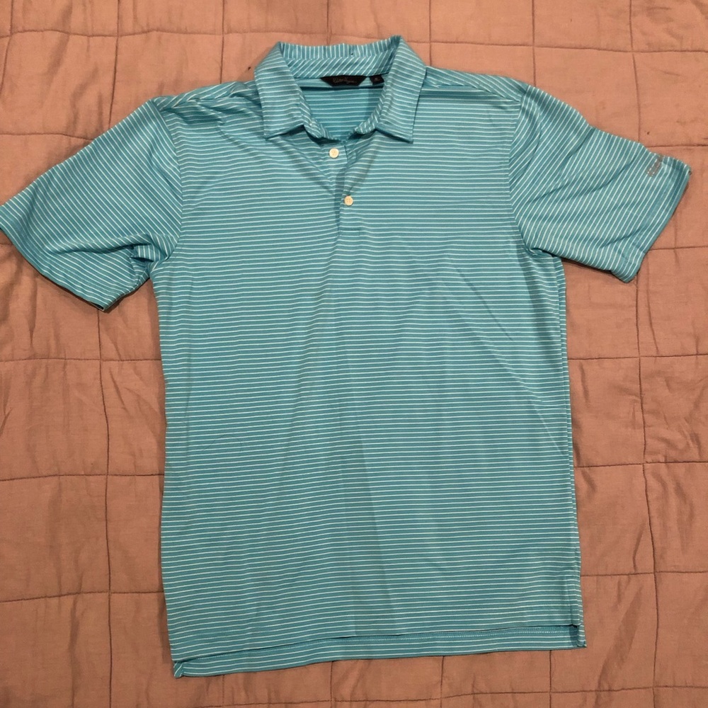 Light blue golf polo